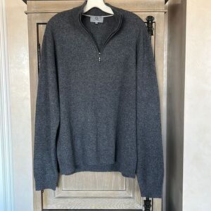 Qi New York 100% cashmere sweater in grey size XXL
